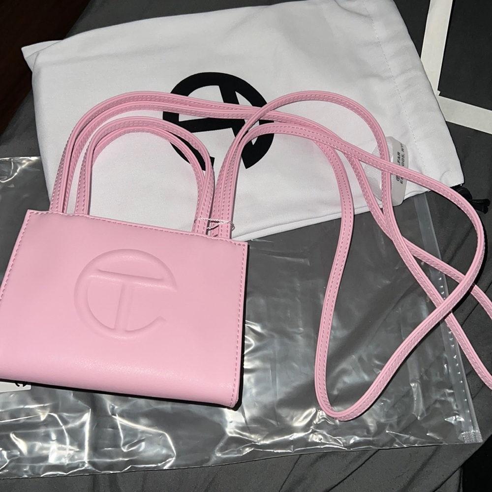 Brand New Bubble Gum Pink Mini Telfar bag